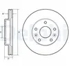 Disque de frein DELPHI BG4455 avant, ventilé, 2 pièce