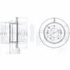 Disque de frein DELPHI BG3859 arrière, ventilé, 2 pièce