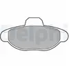 DELPHI Plaquettes de frein X4 pour FIAT: Seicento, Cinquecento (Ref: LP771)