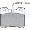 DELPHI Plaquettes de frein X4 pour PEUGEOT: 106 & CITROËN: AX, Saxo (Ref: LP563)