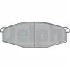 Jeu de plaquettes de frein DELPHI LP0373, avant