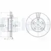 DELPHI Disques de frein pour MAZDA: 5, 3 (Ref: BG3927)