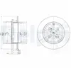 DELPHI Disques de frein pour TOYOTA: Corolla (Ref: BG3974)