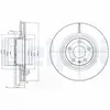 DELPHI Disques de frein pour AUDI: A6, A8 (Ref: BG3939)