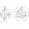 DELPHI Disques de frein pour KIA: Carnival, Sedona (Ref: BG4015)