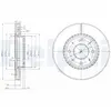 DELPHI Disques de frein pour KIA: Cerato (Ref: BG4016)