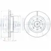Disque de frein DELPHI BG4019 avant, ventilé, 2 pièce