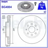 Jeu de 2 disques de frein DELPHI BG4004 - Réf. APBG4004