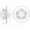 DELPHI Disques de frein pour FORD: Transit/Tourneo (Ref: BG4008)