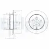 DELPHI Disques de frein pour TOYOTA: Corolla Verso (Ref: BG4051)