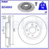 Jeu de 2 disques de frein DELPHI BG4045 - Réf. APBG4045