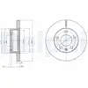 Disque de frein DELPHI BG4023 avant, ventilé, 2 pièce