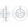 Disque de frein DELPHI BG4060 avant, ventilé, 2 pièce