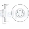 DELPHI Disques de frein pour FORD: Transit/Tourneo (Ref: BG9142C)
