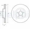 Disque de frein DELPHI BG4676C avant, ventilé, 2 pièce