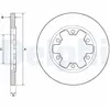DELPHI Disques de frein pour FORD: Transit/Tourneo (Ref: BG4680C)