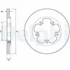 DELPHI Disques de frein pour FORD: Transit/Tourneo (Ref: BG4681C)