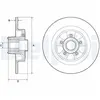 DELPHI Disques de frein pour RENAULT: Clio (Ref: BG9133RS)