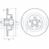 DELPHI Disques de frein pour RENAULT: Mégane (Ref: BG9136RS)