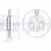 Disque de frein DELPHI BG4231C avant, ventilé, 2 pièce