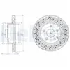 Disque de frein DELPHI BG4142C avant, ventilé, perforé, 2 pièce
