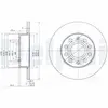 Jeu de 2 disques de frein DELPHI BG3890C - Réf. APBG3890C