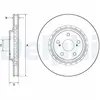 Disque de frein DELPHI BG4691C avant, ventilé, 2 pièce