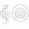 DELPHI Disques de frein pour BMW: Série 5 (Ref: BG4695C)