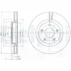 Jeu de 2 disques de frein DELPHI BG4109C - Réf. APBG4109C