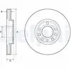 Disque de frein DELPHI BG3713C avant, ventilé, 2 pièce
