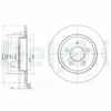 Jeu de 2 disques de frein DELPHI BG3897C - Réf. APBG3897C