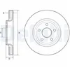 DELPHI Disques de frein pour JEEP: Grand Cherokee (Ref: BG9121C)