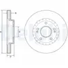 Disque de frein DELPHI BG4565C avant, ventilé, 2 pièce