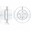 Disque de frein DELPHI BG4343C avant, ventilé, 2 pièce