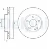 Disque de frein DELPHI BG4554C avant, ventilé, 2 pièce