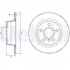 DELPHI Disques de frein pour BMW: Série 2, Série 1 (Ref: BG4649C)