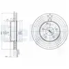 Delphi Technologies BG3755C Disques de frein - set of 2