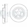 Disque de frein DELPHI BG4558C arrière, plein, 2 pièce