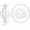 DELPHI Disques de frein pour CHEVROLET: Aveo (Ref: BG4671C)