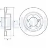 DELPHI Disques de frein pour TOYOTA: Land Cruiser (Ref: BG9131)