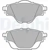 Jeu de 4 plaquettes de frein DELPHI LP2509 - Réf. APLP2509
