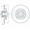 Disque de frein DELPHI BG9116RS (Vendu à l'unité) - Réf. BG9116RS