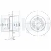 Disque de frein DELPHI BG2753C arrière, plein, 2 pièce