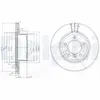 DELPHI Disques de frein pour BMW: Série 3, Série 1 (Ref: BG3900C)