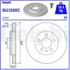 Jeu de 2 disques de frein DELPHI BG3208C - Réf. APBG3208C
