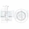 Jeu de 2 disques de frein DELPHI BG4063C - Réf. APBG4063C
