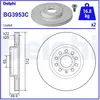Jeu de 2 disques de frein DELPHI BG3953C - Réf. APBG3953C