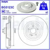 Disque de frein DELPHI BG5123C arrière, ventilé, plein, à haute teneur...