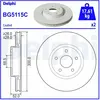 DELPHI Disques de frein pour FORD: Mondeo (Ref: BG5115C)