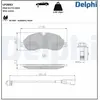 Jeu de plaquettes de frein DELPHI LP3682, avant